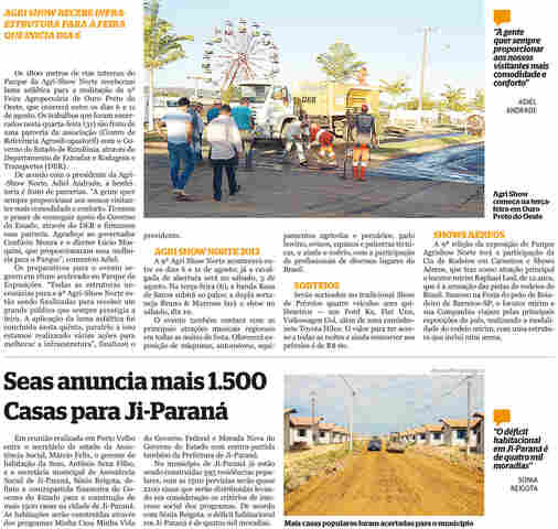 DER garante asfalto em parque