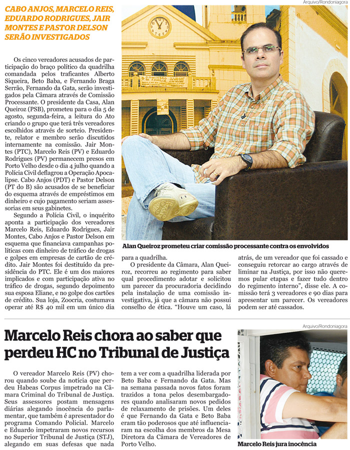 C&acirc;mara promete instalar comiss&atilde;o contra vereadores