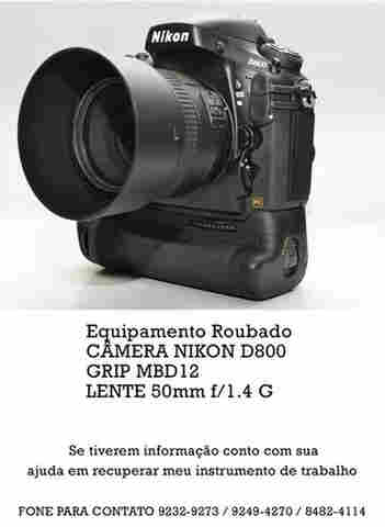 Fotografo roubado nas proximidades do Aeroporto