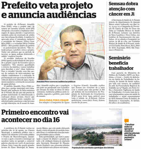 Vereadores se articulam e podem derrubar veto; Prefeito contesta