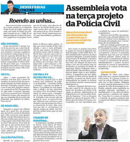 DEPUTADOS PODEM RESTABELECER DIREITOS DE DELEGADOS NESTA TERÇA