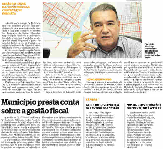 Ji-Paraná lança concurso com salários de até R$ 7.688