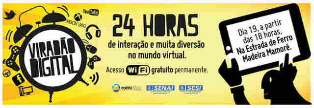 &#34;Viradão Digital&#34; começa no sábado em Porto Velho