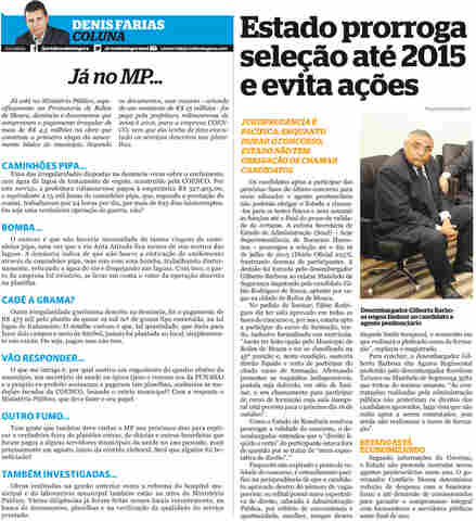 MP recebe documentos de denúncia sobre saneamento básico do município