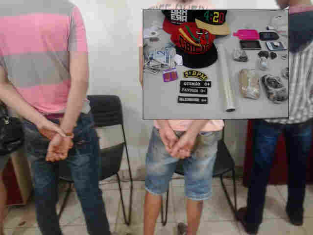 Trio é detido com quase um quilo e meio de maconha