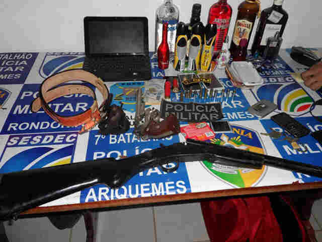 Após roubo em fazenda, PM recupera veículo, prende suspeitos e armas