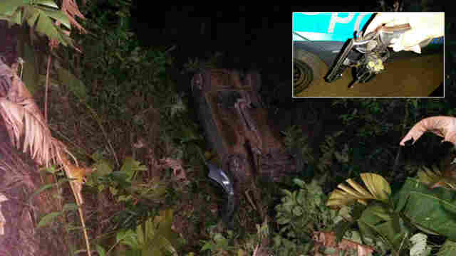 Adolescentes roubam e destroem carro