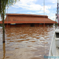 IMAGENS MOSTRAM DIMENSÃO DA CHEIA NA ZONA MAIS AFETADA DA REGIÃO CENTRAL DE PORTO VELHO