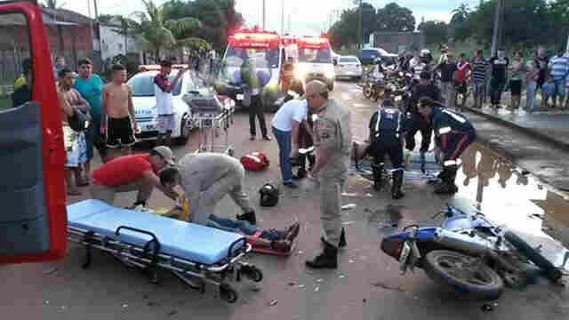 Um morre e dois ficam gravemente feridos em acidente