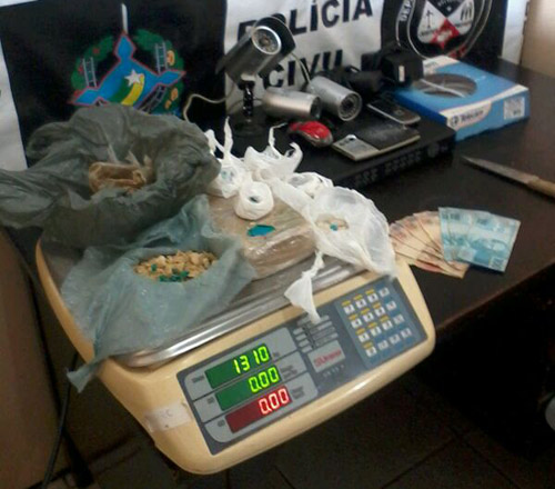 Acusado de tráfico preso na Capital