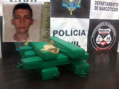 AÇÃO DO DENARC APREENDE QUASE 10 QUILOS DE MACONHA EM PORTO VELHO