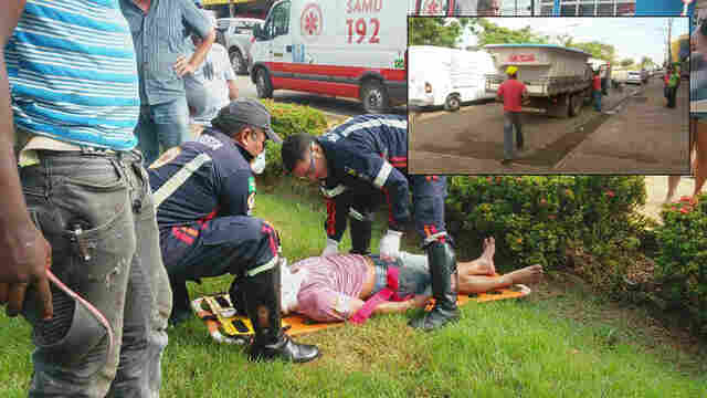 IMPRUDÊNCIA: DOIS HOMENS FICAM GRAVEMENTE FERIDOS APÓS CAÍREM DE CAMIONETE