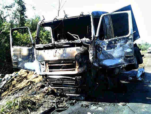 Dois vilhenenses morrem em colisão entre caminhonete e carreta no Mato Grosso