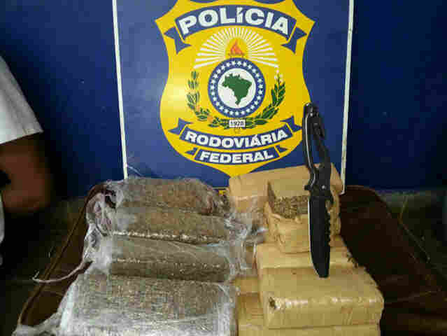PRF apreende quase 15 quilos de droga e prende um