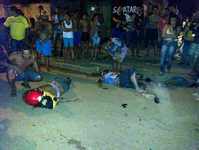 Choque entre duas motos deixa quatro vítimas lesionadas