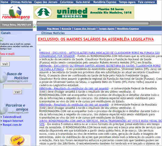 RONDONIAGORA completa 15 anos nesta quarta-feira e comemora com ampla cobertura das eleições