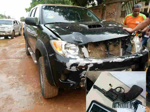 SEQUESTRO, FUGA, PERSEGUIÇÃO, TROCA DE TIROS E UM ACIDENTE COM DUAS VITIMAS