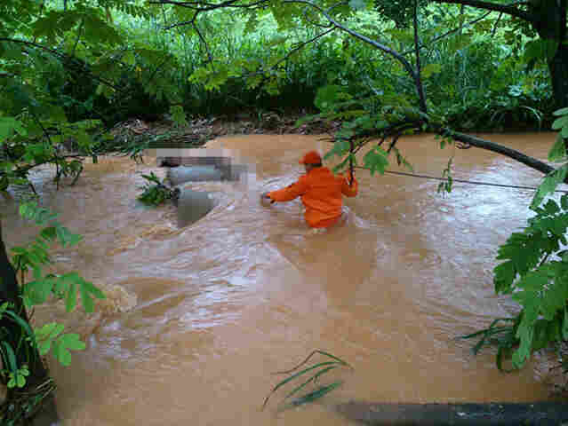 Homem morre ao cair em córrego e ser arrastado por 500 metros