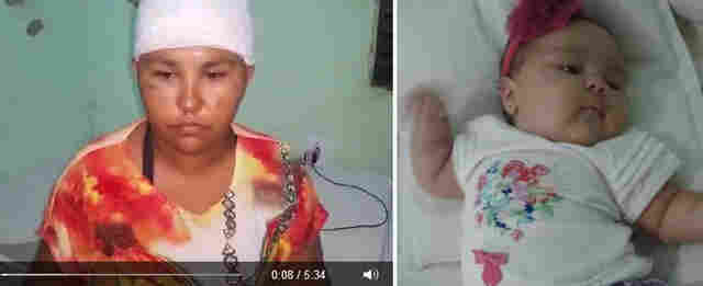 Em vídeo, mulher relata suposto rapto de bebê de dois meses