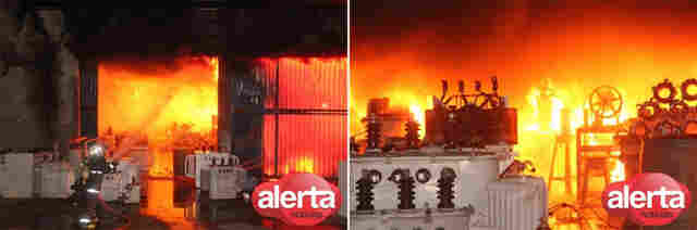 Incêndio de grandes proporções destrói empresa em Ariquemes