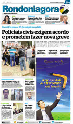 Confira a íntegra da versão semanal impressa do RONDONIAGORA
