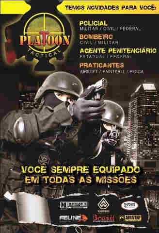 Roupas e acessórios militares na capital é com a Platoon Tactical