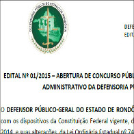 DEFENSORIA PÚBLICA ABRE CONCURSO PÚBLICO COM 106 VAGAS PARA QUADRO ADMINISTRATIVO; CONFIRA EDITAL