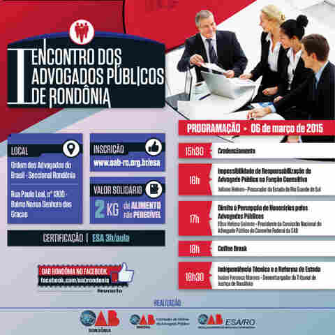 OAB/RO realiza I Encontro dos Advogados Públicos de Rondônia