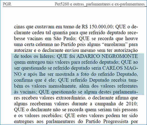 DOLEIRO YOUSSEF DELATOU EX-DEPUTADO CARLOS MAGNO: PEGAVA MENSALINHO E R$ 150 MIL PARA COMPRAR VACINAS