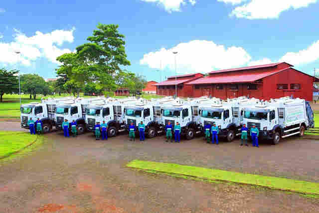 Marquise Ambiental renova sua frota de caminhões em Porto Velho