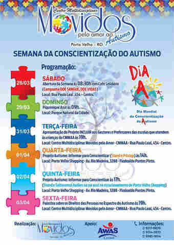CMMAA inicia eventos da Semana do Autismo com campanha de doação de sangue