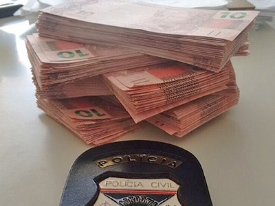 POLÍCIA CIVIL APREENDE MAIS DE 4 MIL EM NOTAS FALSAS E PRENDE DOIS SUSPEITOS