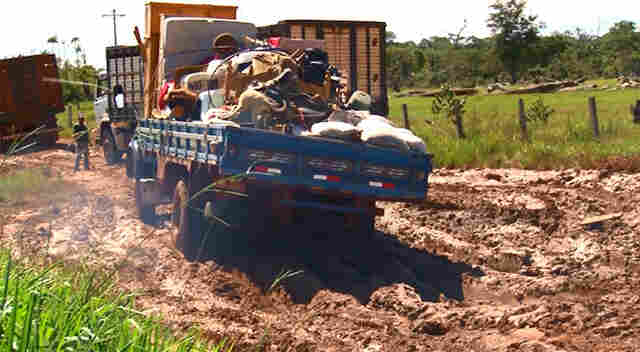 Trecho que liga Alto Alegre a Porto Rolim quase intrafegável