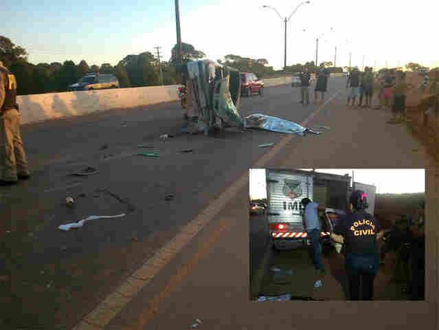 HOMEM MORRE APÓS CAPOTAMENTO NA CAPITAL