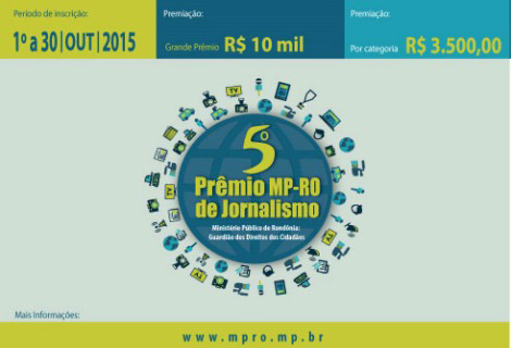 MP lança edital com regulamento do 5º Prêmio de Jornalismo