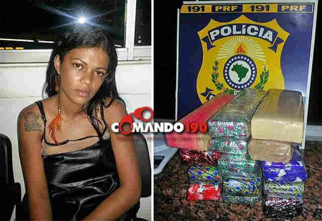 &#34;Mula&#34; é presa com 12 quilos de maconha embrulhada para presente