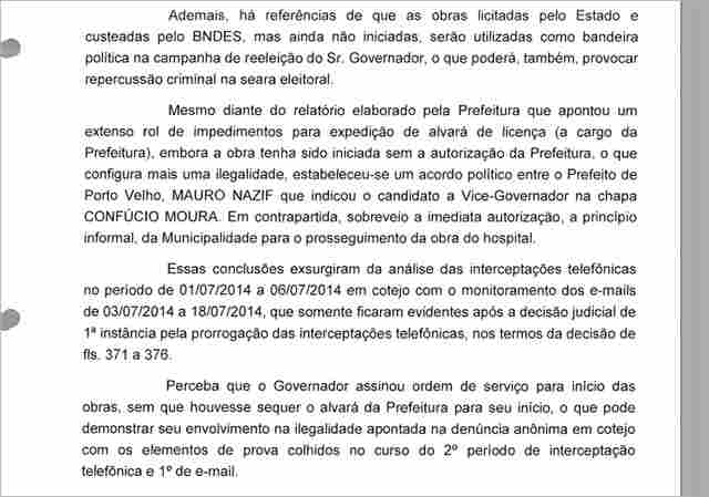 Nazif nega &#34;vistas grossas&#34; a obras irregulares do governo Confúcio em troca da indicação de vice