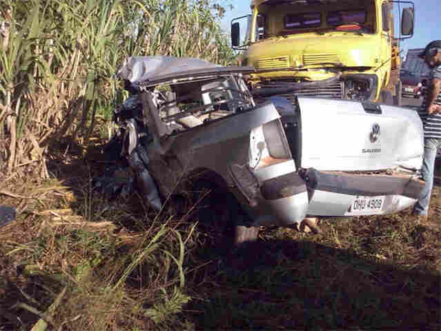 Pai e filha perdem a vida em grave acidente na BR-364