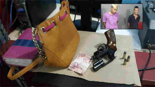 Dupla armada com revólver é presa após dois roubos na Zona Leste da Capital