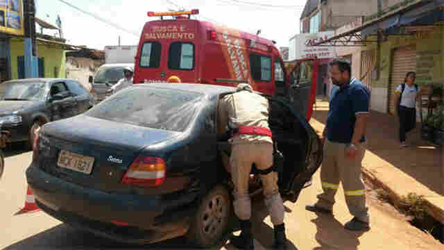 Acidente na Zona Sul deixa mulher lesionada