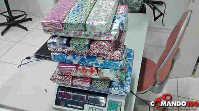 ADOLESCENTE DE 16 ANOS É APREENDIDA TRANSPORTANDO 20 KG DE MACONHA