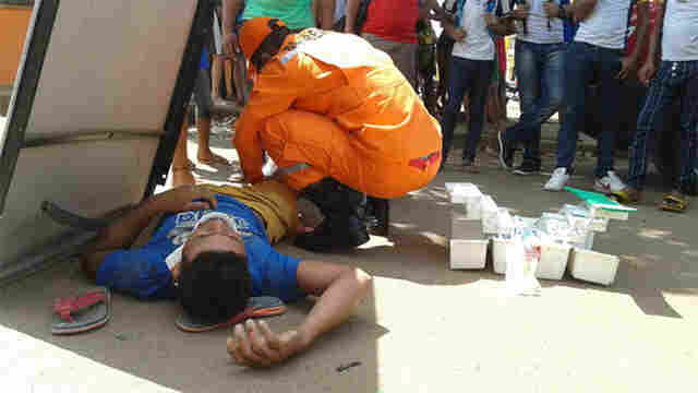 Motociclista ferido em grave acidente na Zona Leste