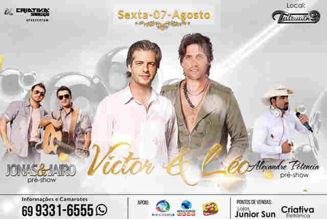 Concorra a 10 ingressos para o show do Victor e Léo