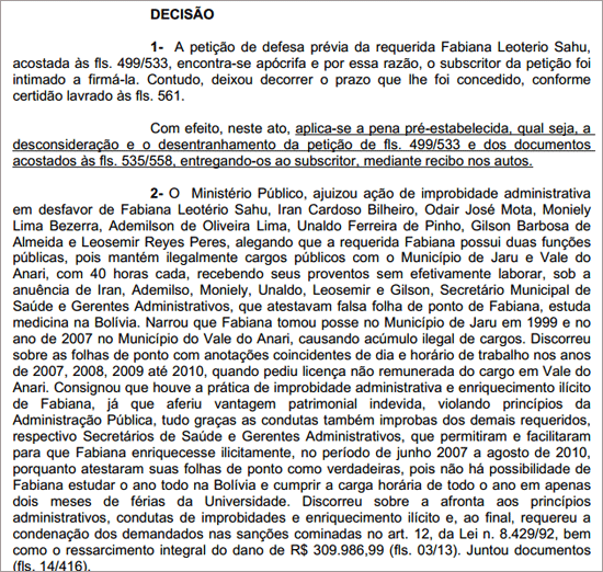 SERVIDORA É ACUSADA DE RECEBER SALÁRIOS SEM TRABALHAR EM JARU E VALE DO ANARI; MP DESCOBRE QUE ELA ESTUDA MEDICINA NA BOLÍVIA
