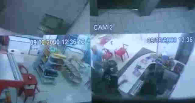 VÍDEO: AGENTE PENITENCIÁRIO E ASSALTANTE MORREM EM TROCA DE TIROS DURANTE ASSALTO EM PANIFICADORA