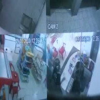 VÍDEO: AGENTE PENITENCIÁRIO E ASSALTANTE MORREM EM TROCA DE TIROS DURANTE ASSALTO EM PANIFICADORA