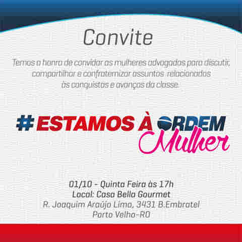 Mulheres do movimento #estamosàordem realizam encontro nesta quinta