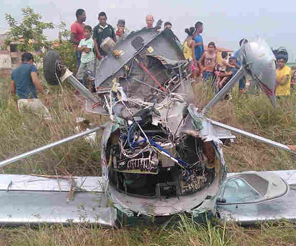 Avião cai na Zona Leste de Porto Velho