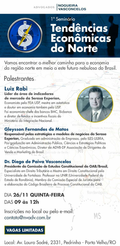 Abertas inscrições para I Seminário Tendências Econômicas do Norte