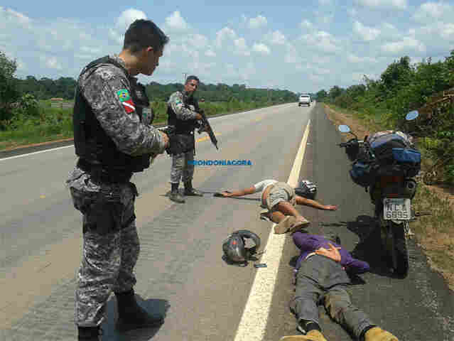 CRIMINOSOS SÃO PRESOS PELA FORÇA NACIONAL MOMENTOS DEPOIS DE MATAREM DONO DE RESTAURANTE